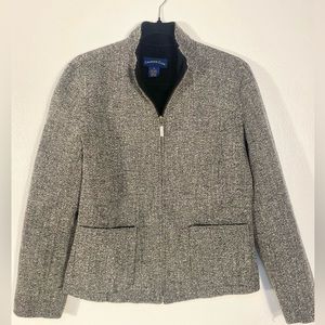 Charter Club Women Gray Blazer Size Medium